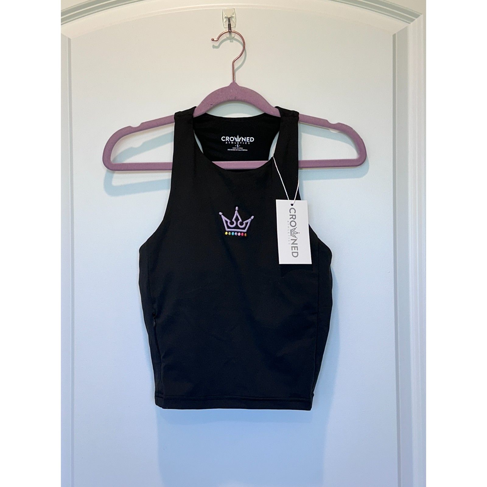 Nwt Crowned Athletics Essentials Power Tank Black Size Small